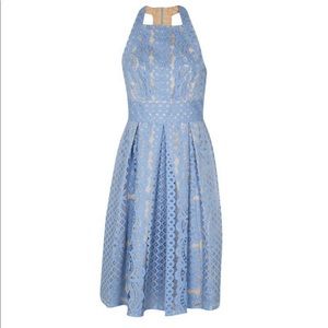 NWT Lover the Label poppy halter flare dress